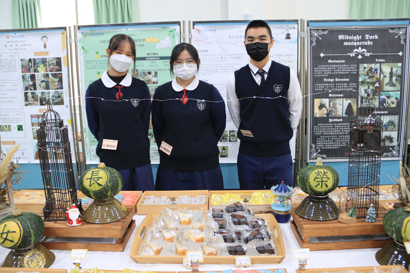 #餐飲科學生自製記者會茶點並擔任招待